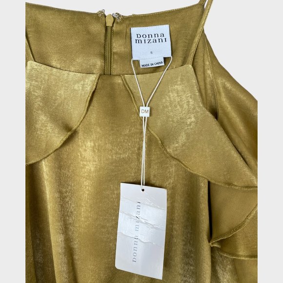 NWT Donna Mizani Cocktail Dress Alianna Sleeveless A-Line Midi Women's Small - Picture 10 of 12